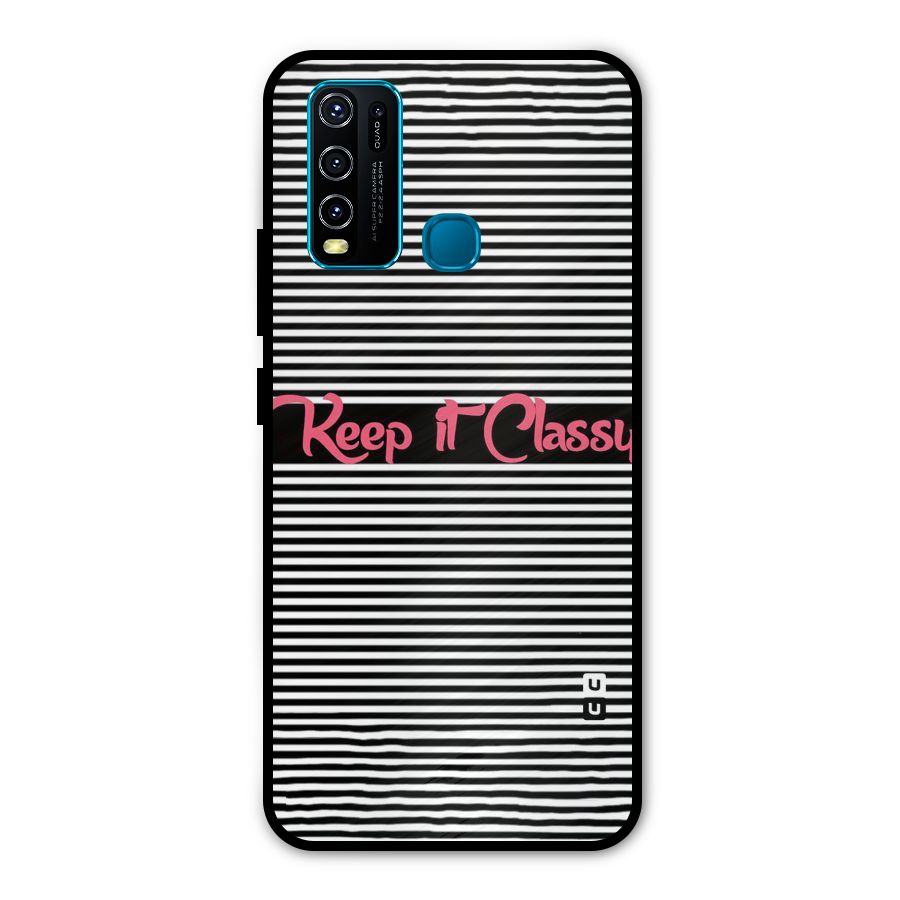 Keep It Classy Metal Back Case for Vivo Y30