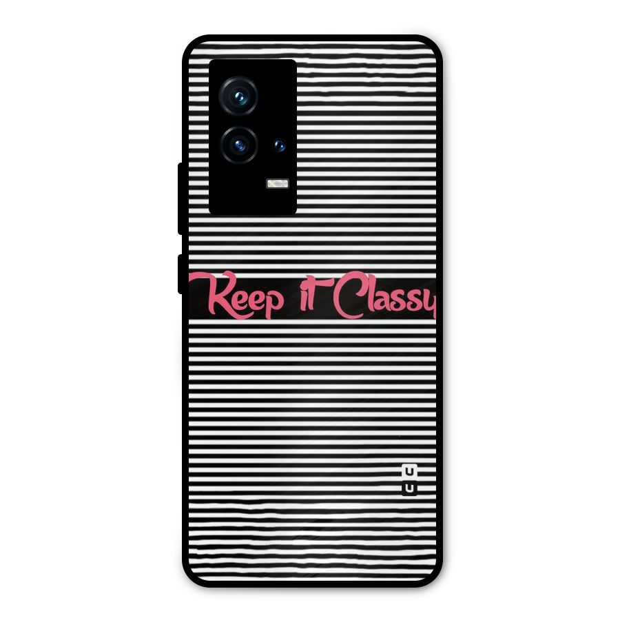 Keep It Classy Metal Back Case for iQOO 9 5G