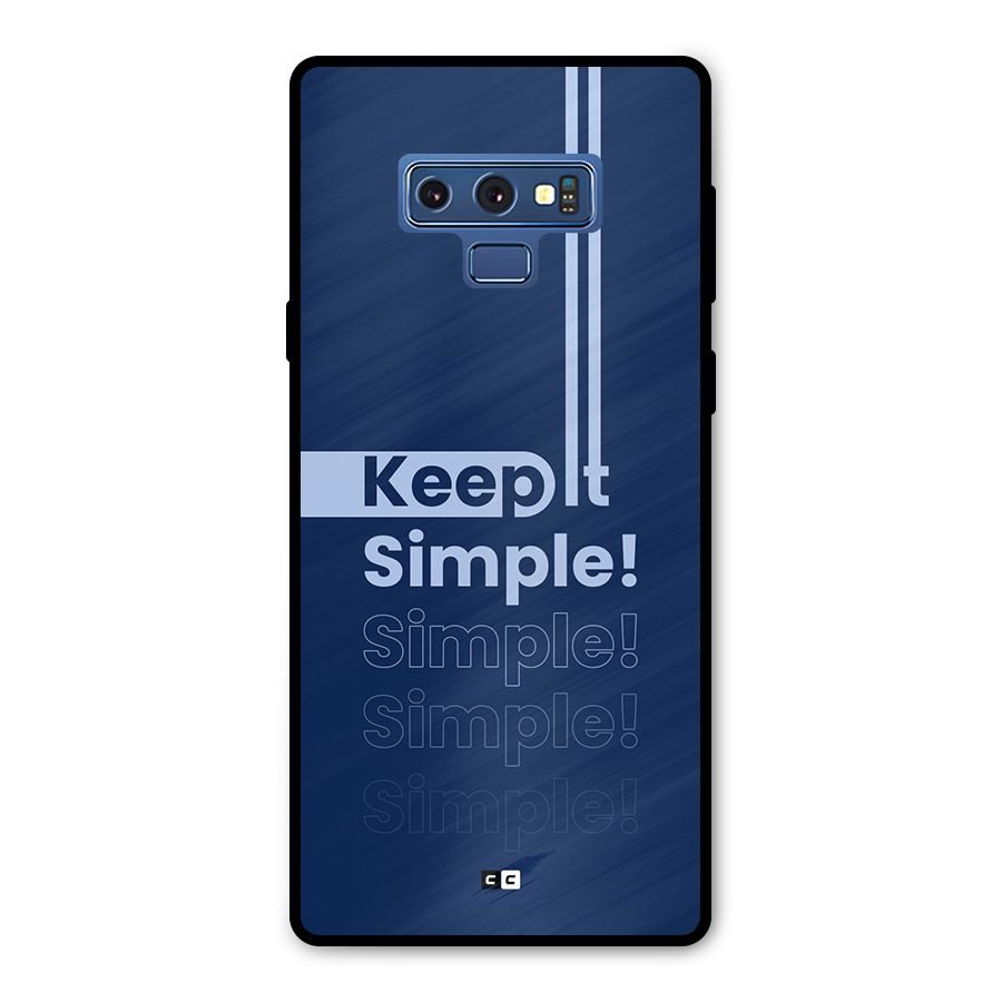 Keep It Simple Metal Back Case for Galaxy Note 9