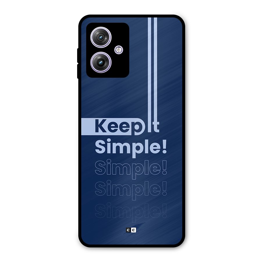 Keep It Simple Metal Back Case for Moto G64
