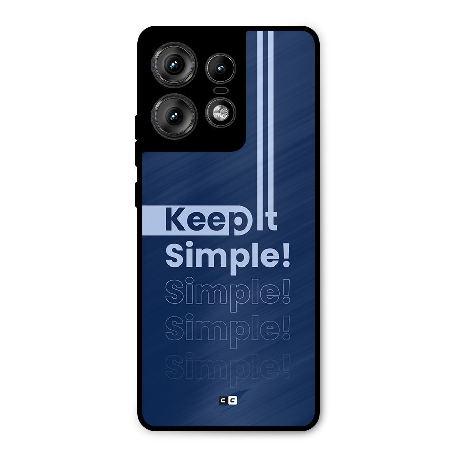 Keep It Simple Metal Back Case for Motorola Edge 50 Pro