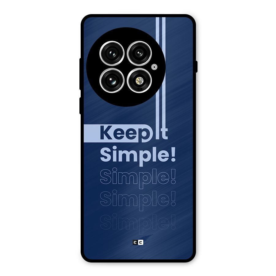 Keep It Simple Metal Back Case for OnePlus 13