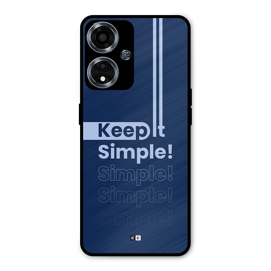 Keep It Simple Metal Back Case for Oppo A59