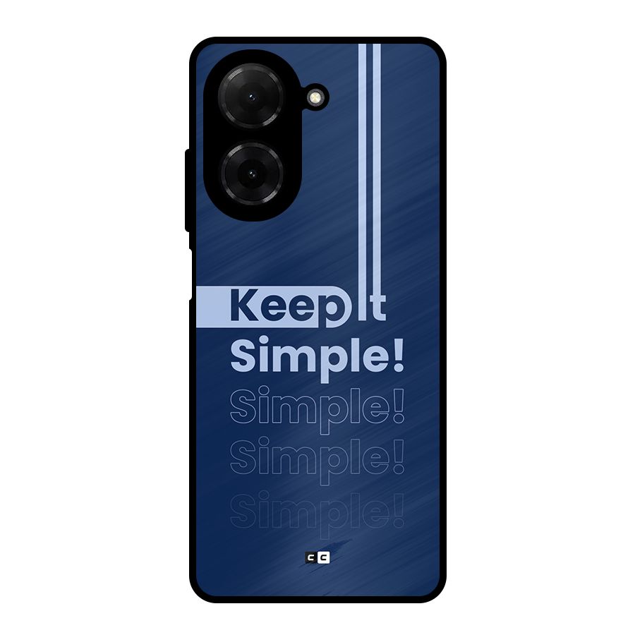 Keep It Simple Metal Back Case for Poco C71