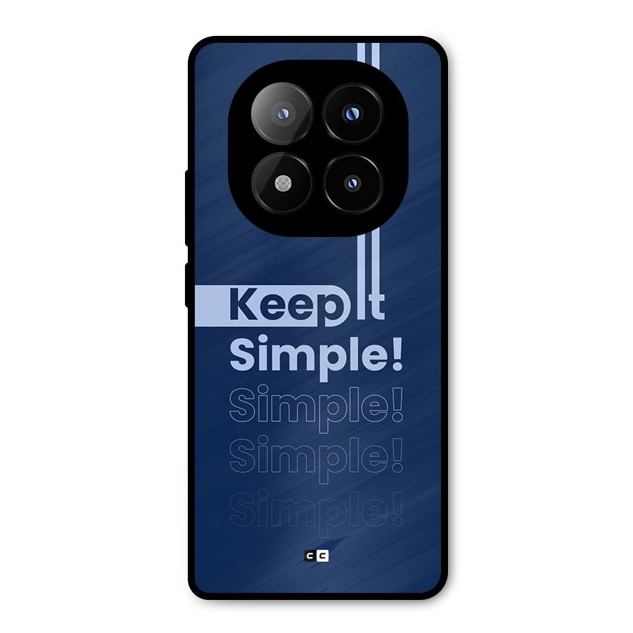Keep It Simple Metal Back Case for Redmi Note 14 Pro Plus 5G