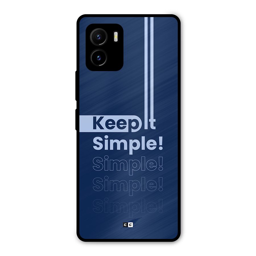 Keep It Simple Metal Back Case for Vivo Y15s