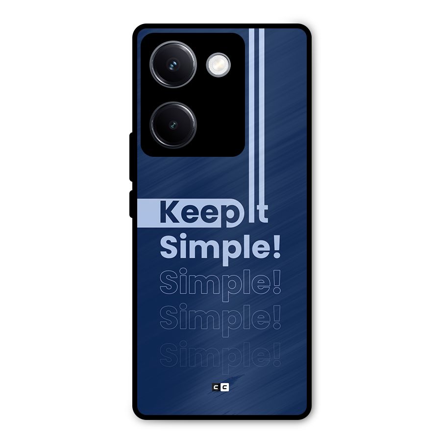Keep It Simple Metal Back Case for Vivo Y300 Plus