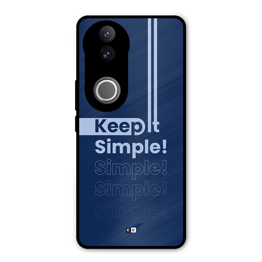 Keep It Simple Metal Back Case for iQOO Z10R