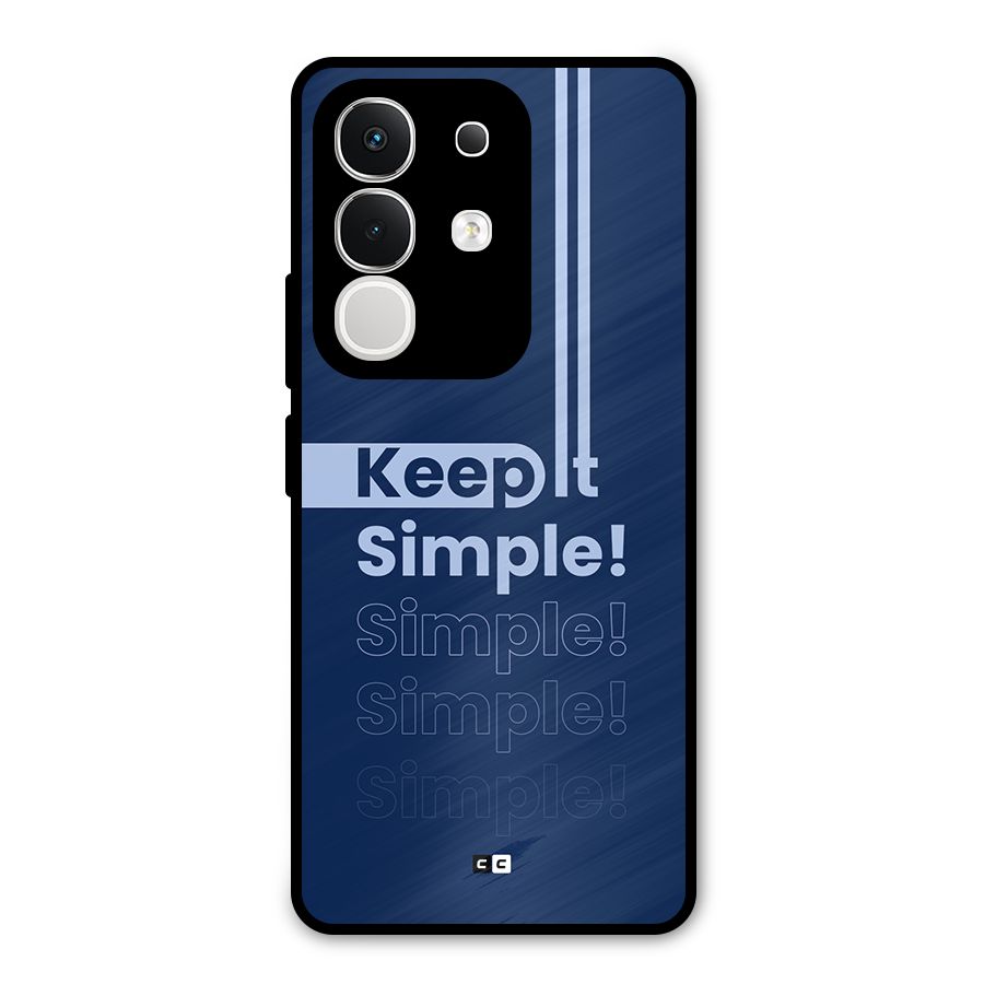 Keep It Simple Metal Back Case for iQOO Z10x