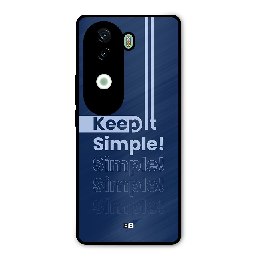 Keep It Simple Metal Back Case for iQOO Z9s