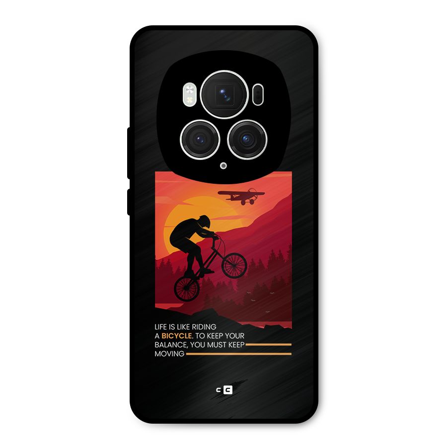 Keep Moving Rider Metal Back Case for Honor Magic6 Pro