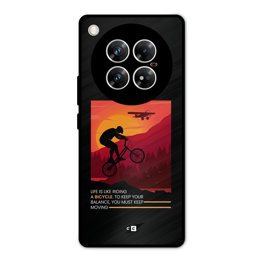 Keep Moving Rider Metal Back Case for Infinix Zero 40 5G