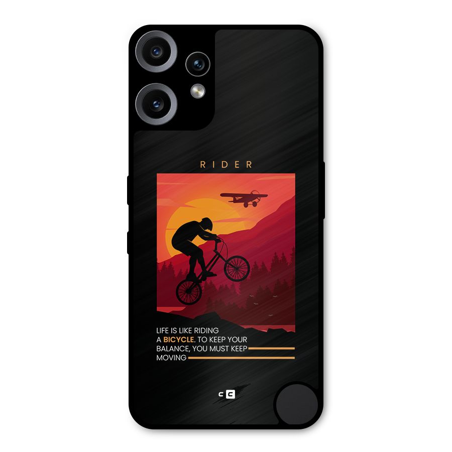 Keep Moving Rider Metal Back Case for Nothing CMF Phone 2 Pro