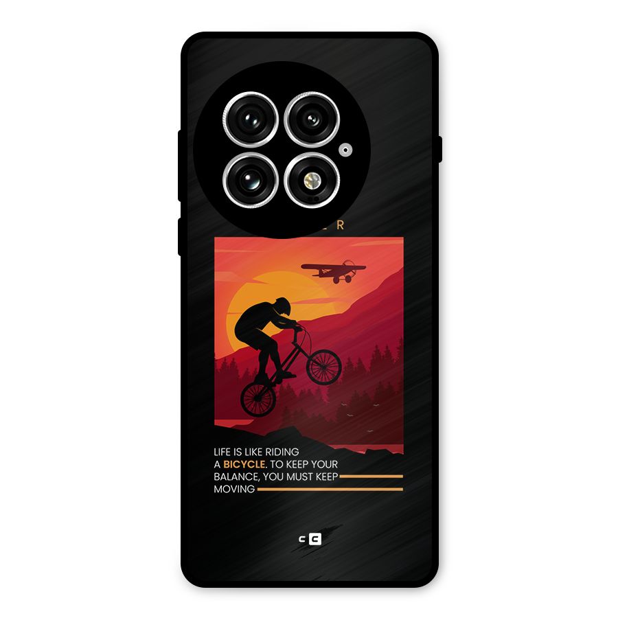 Keep Moving Rider Metal Back Case for OnePlus 13