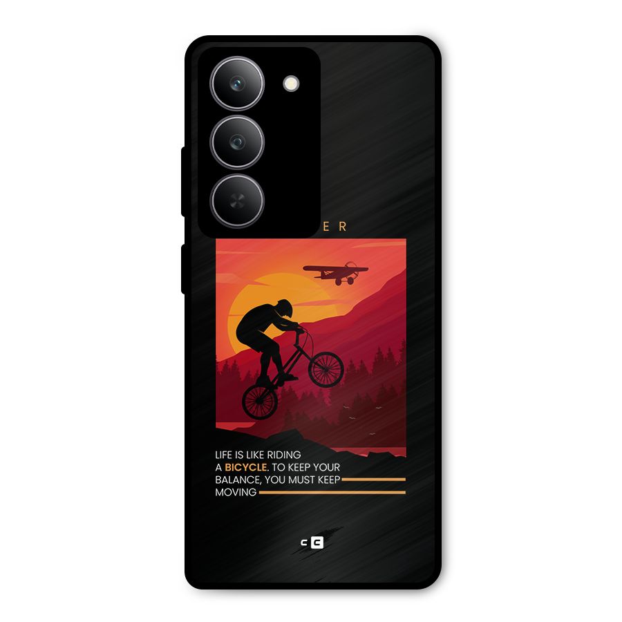 Keep Moving Rider Metal Back Case for Realme P3x