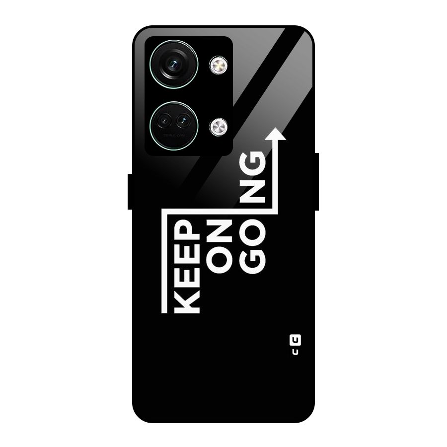 Keep On Going Glass Back Case for Oneplus Nord 3