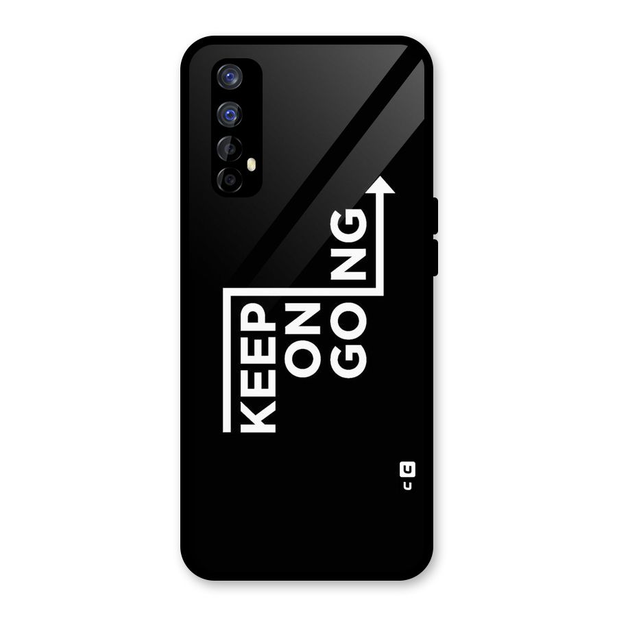 Keep On Going Glass Back Case for Realme 7