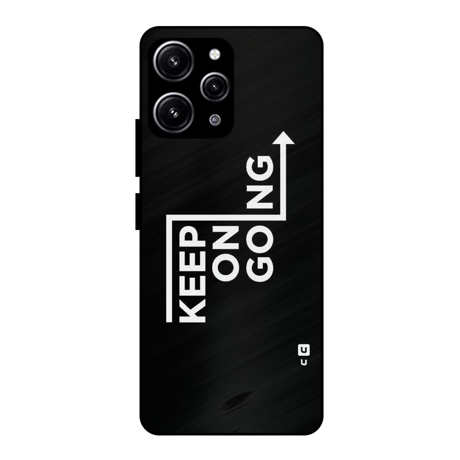 Keep On Going Glass Back Case for Redmi 12 4G
