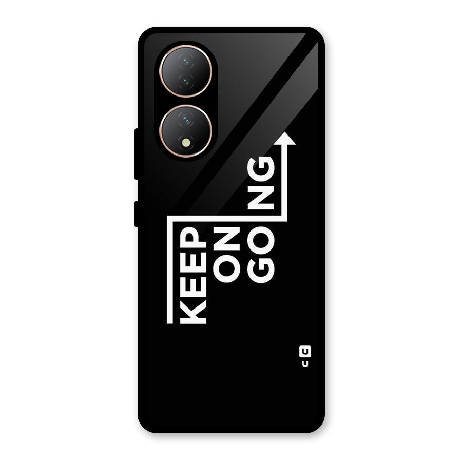 Keep On Going Glass Back Case for Vivo Y100A