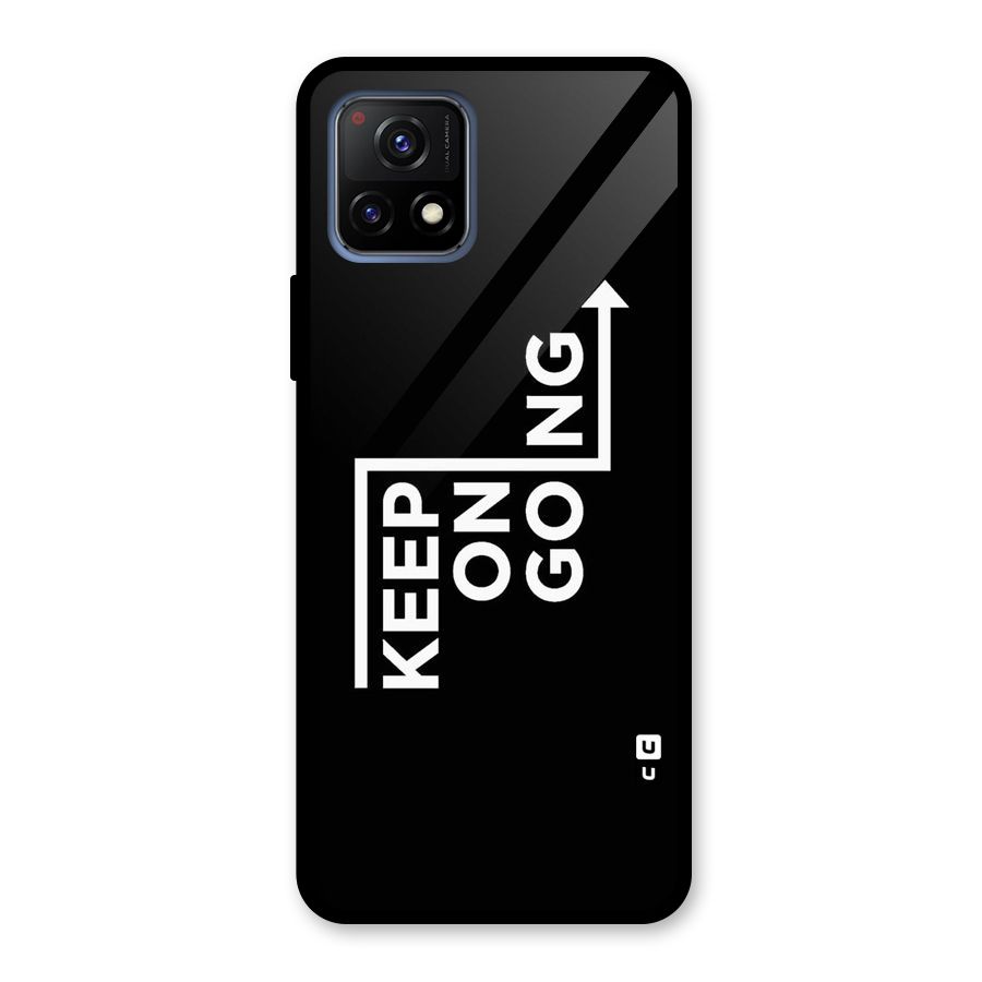 Keep On Going Glass Back Case for Vivo Y72 5G