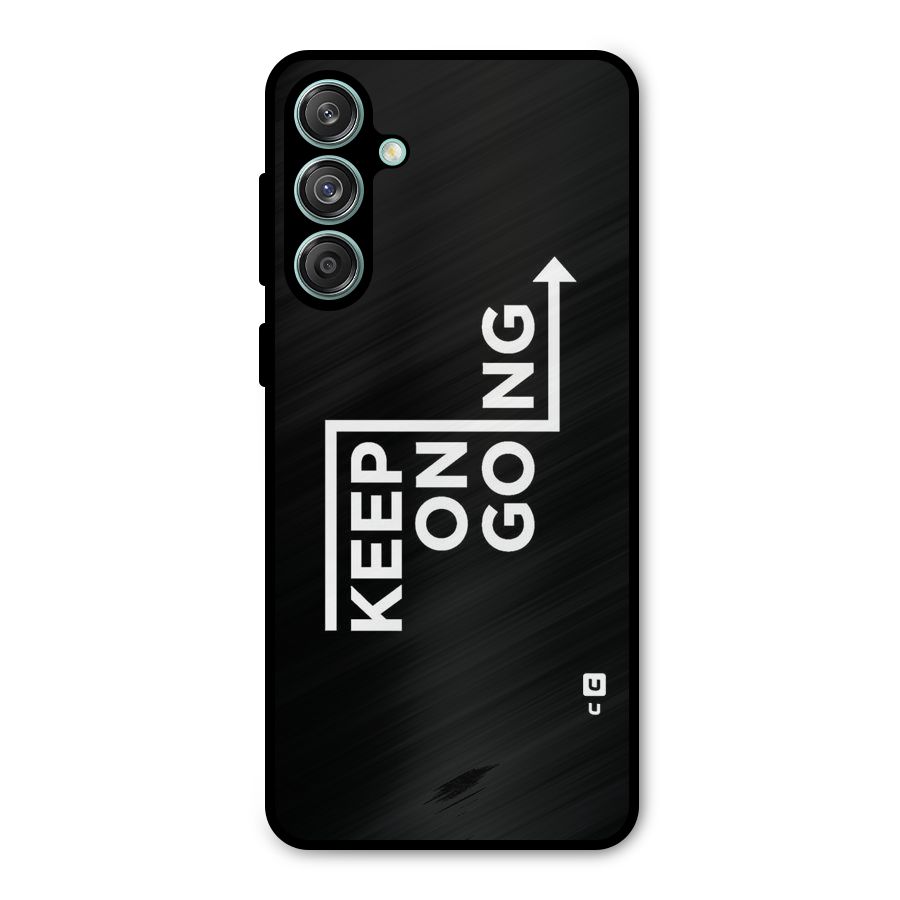 Keep On Going Metal Back Case for Galaxy M55 5G