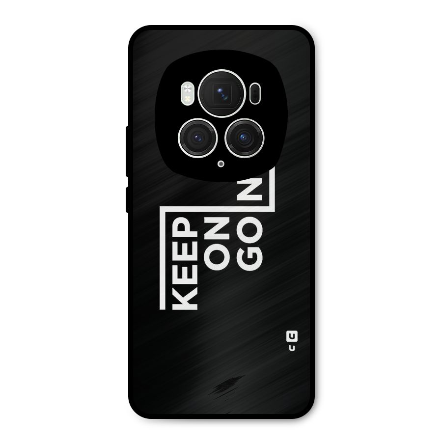 Keep On Going Metal Back Case for Honor Magic6 Pro