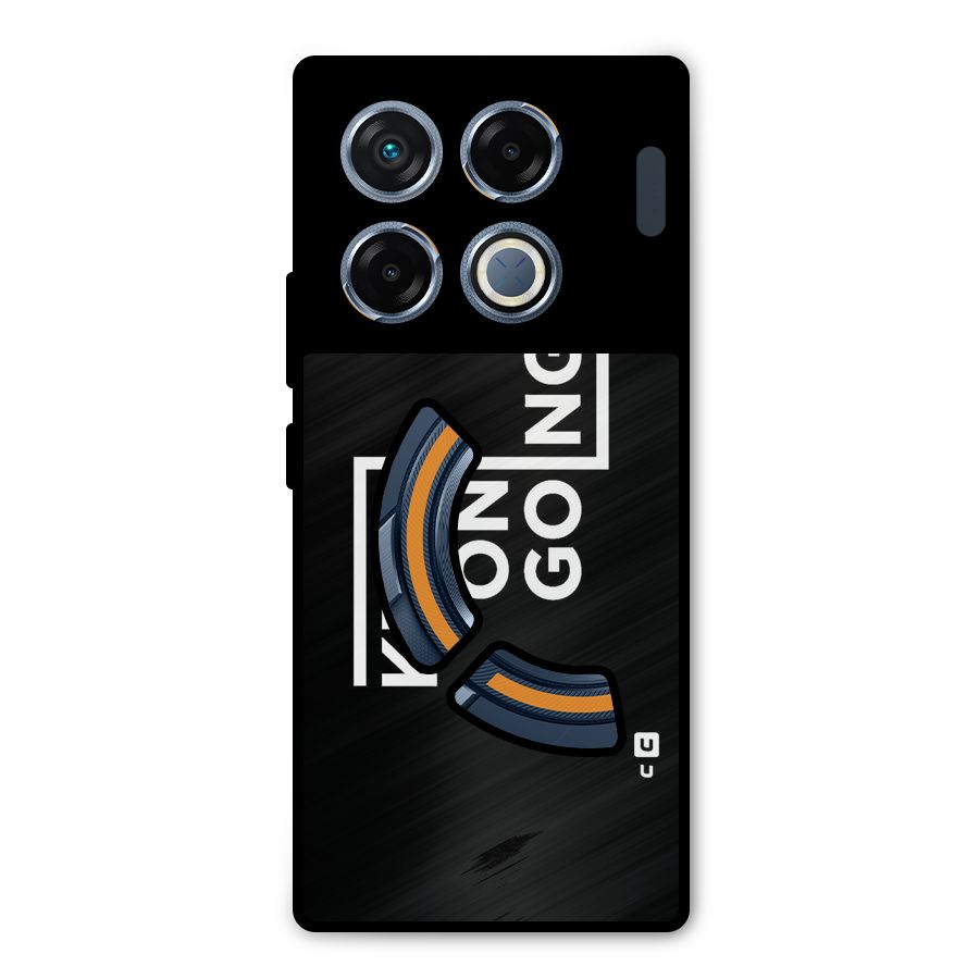 Keep On Going Metal Back Case for Infinix GT 20 Pro