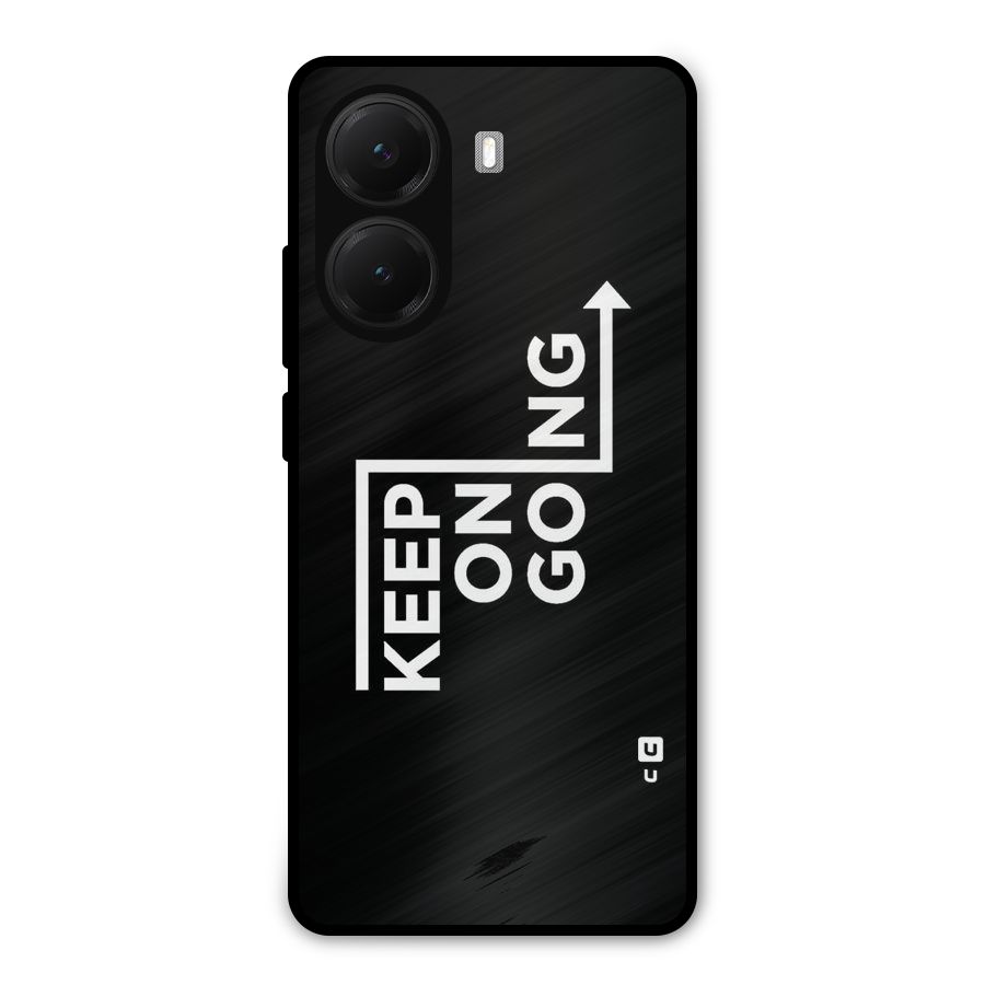 Keep On Going Metal Back Case for Poco X7 Pro
