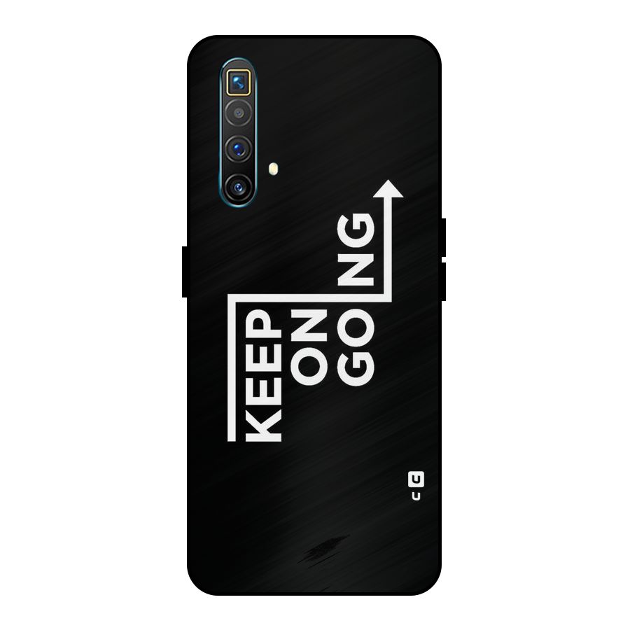 Keep On Going Metal Back Case for Realme X3 SuperZoom