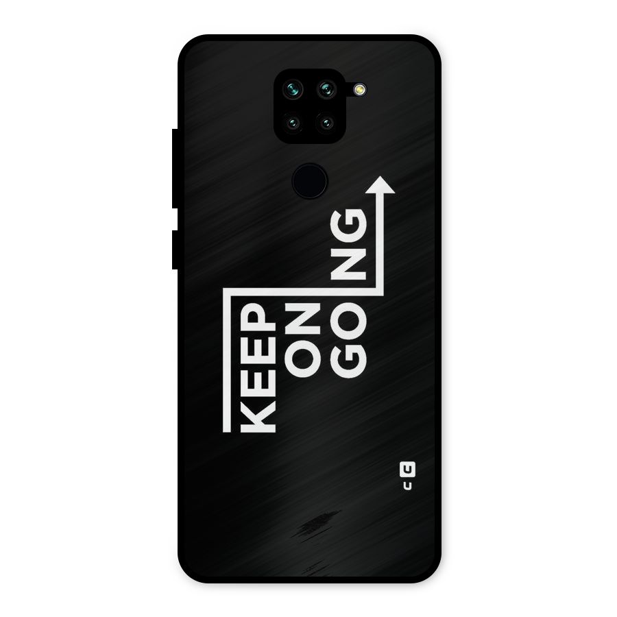 Keep On Going Metal Back Case for Redmi Note 9