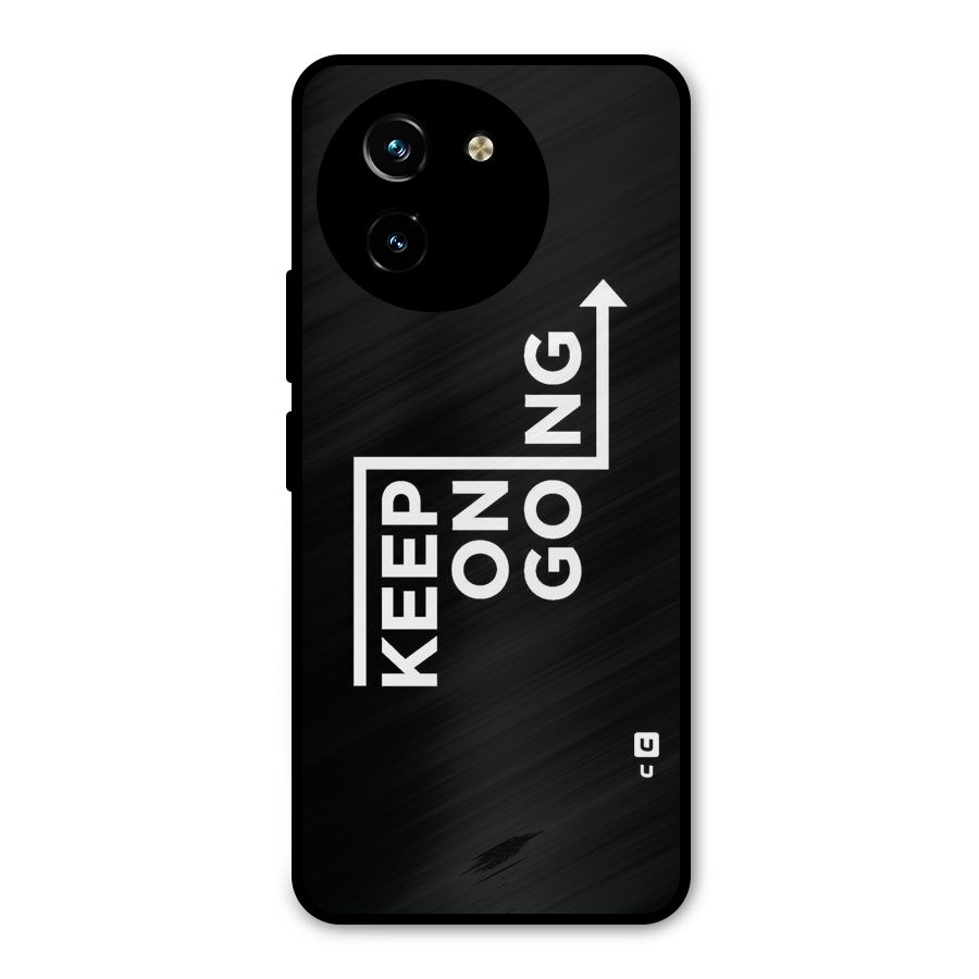 Keep On Going Metal Back Case for Vivo T3x