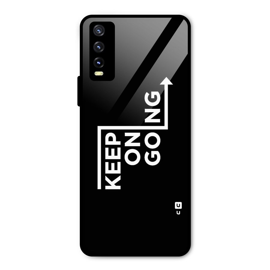 Keep On Going Metal Back Case for Vivo Y20 2021