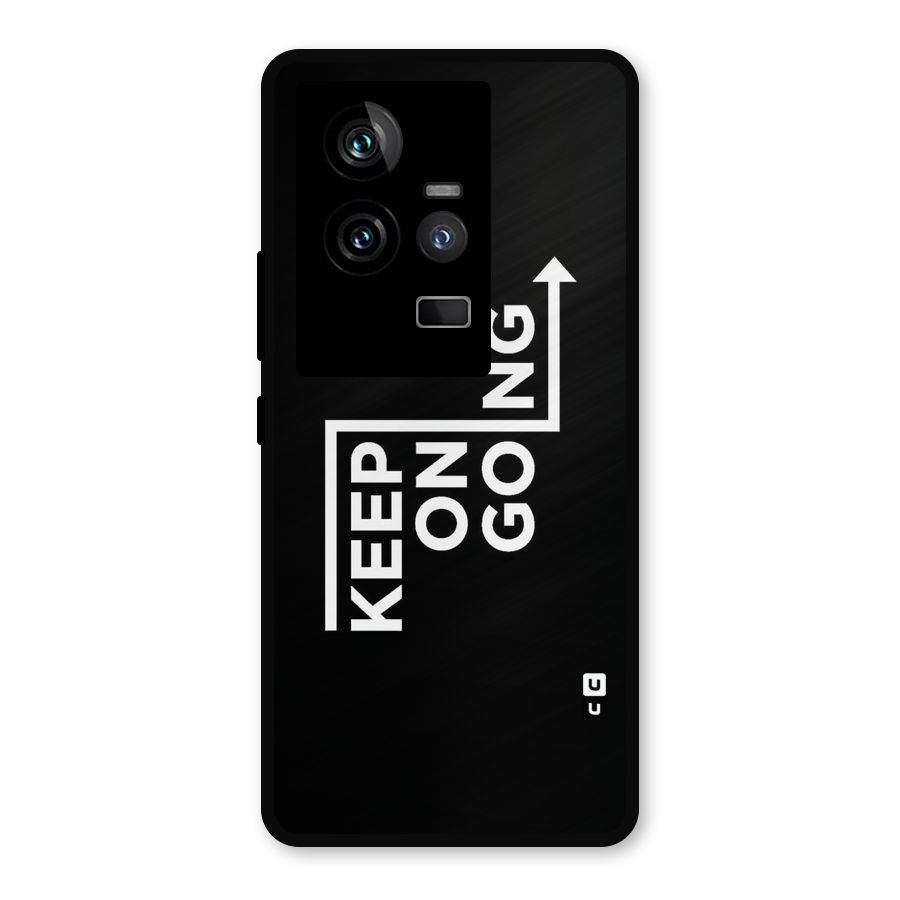 Keep On Going Metal Back Case for iQOO 11 5G