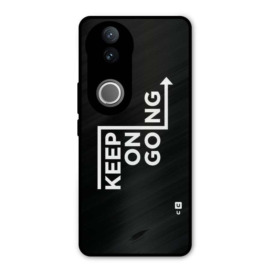 Keep On Going Metal Back Case for iQOO Z10R
