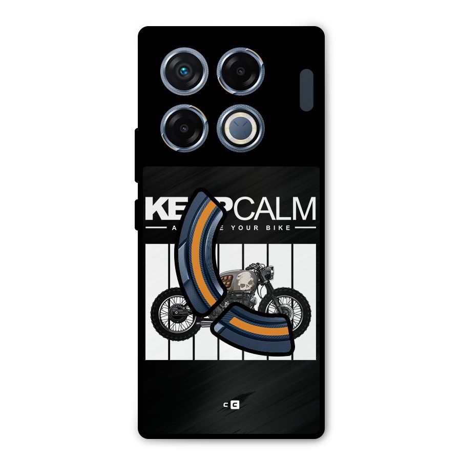 Keeps Calm Metal Back Case for Infinix GT 20 Pro