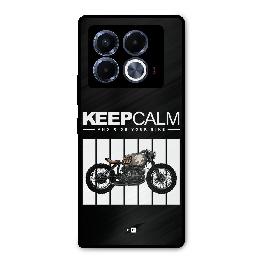 Keeps Calm Metal Back Case for Infinix Note 40 5G