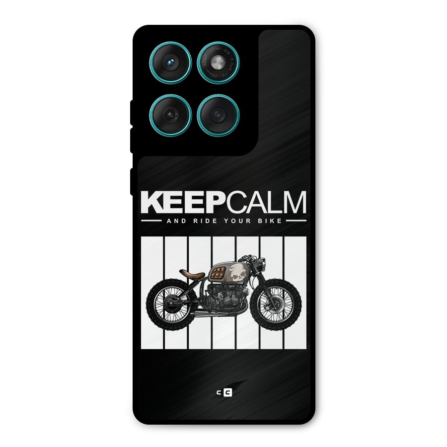 Keeps Calm Metal Back Case for Motorola Edge 60