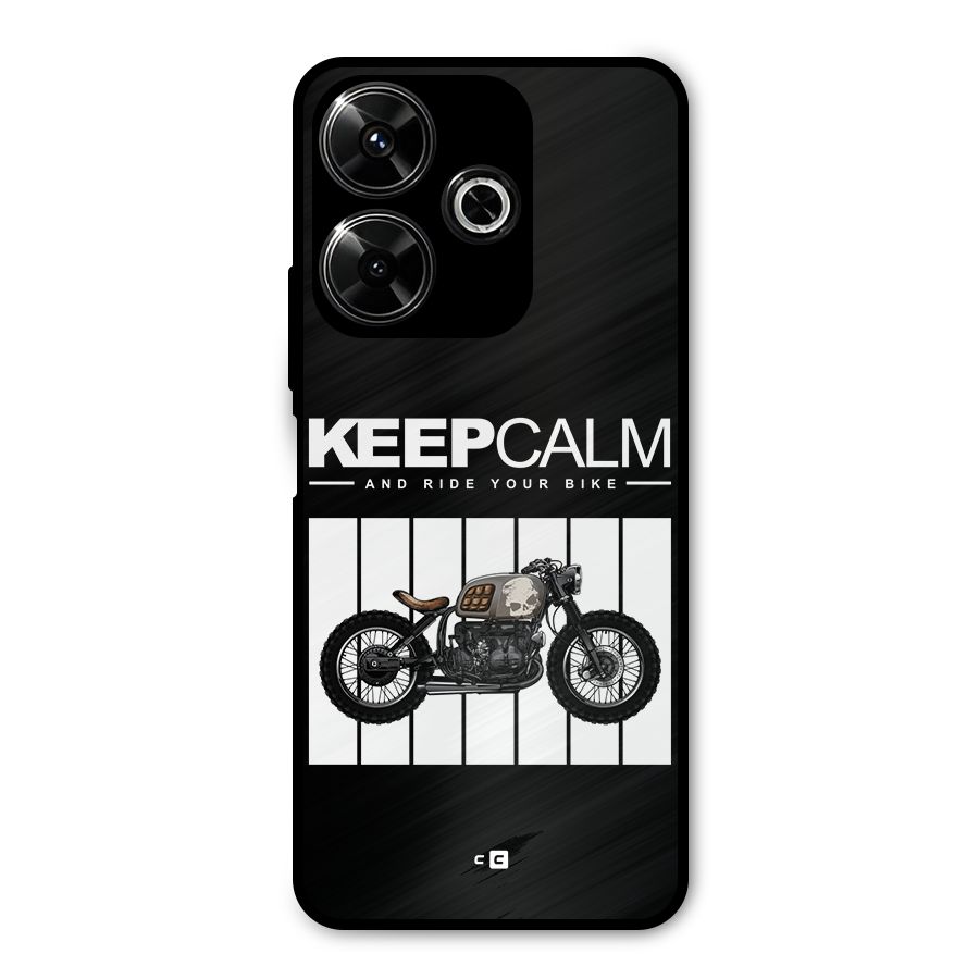 Keeps Calm Metal Back Case for Redmi 13 5G
