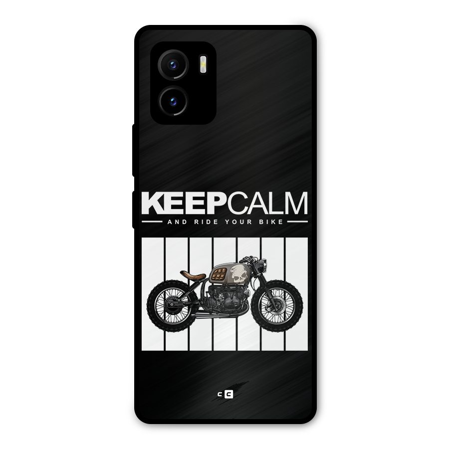 Keeps Calm Metal Back Case for Vivo Y15s