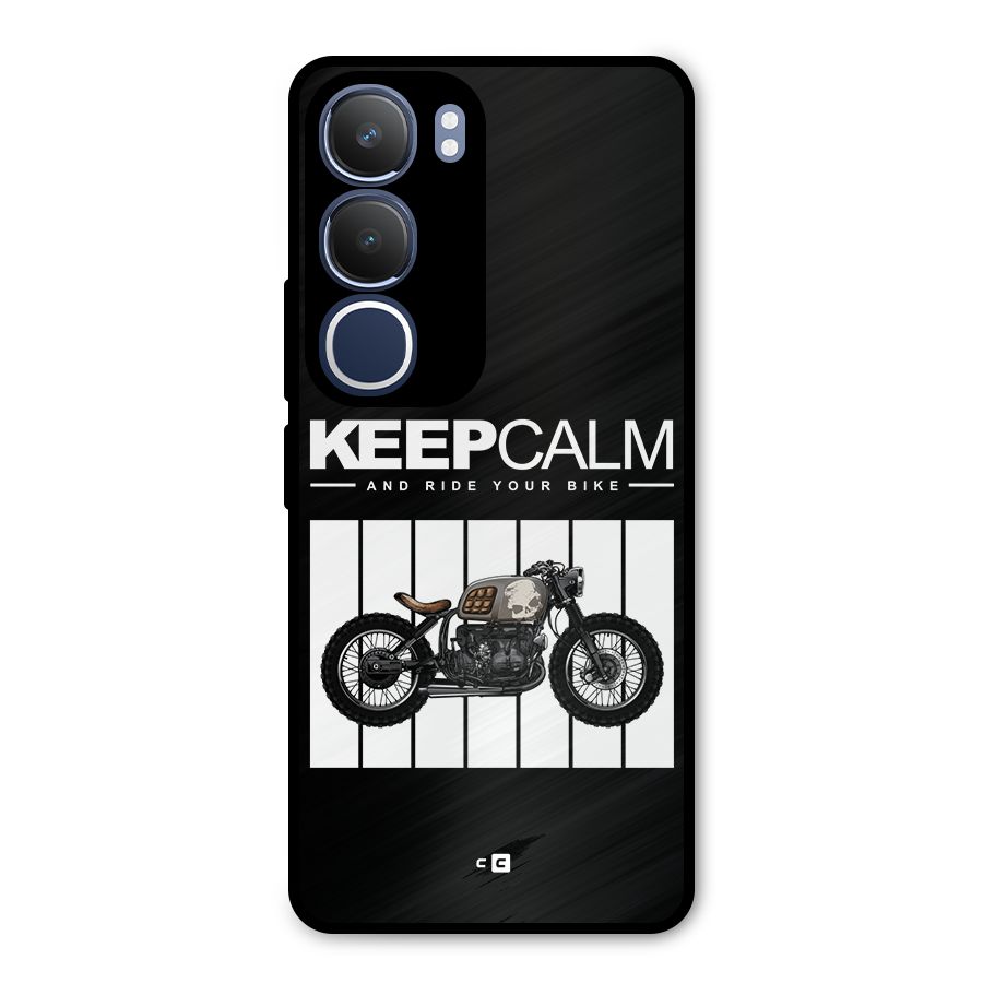 Keeps Calm Metal Back Case for Vivo Y29
