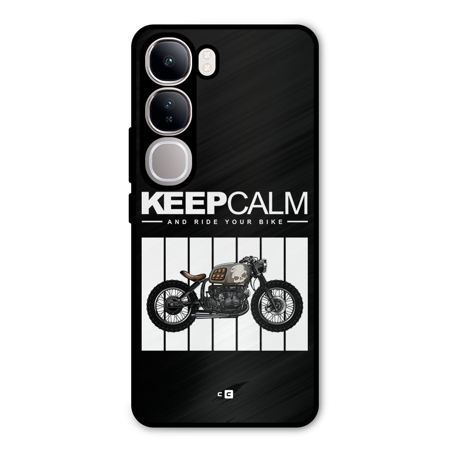Keeps Calm Metal Back Case for Vivo Y300