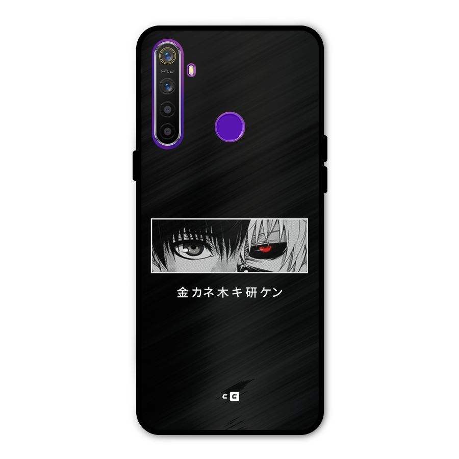 Ken Kaneki Minimalistic Art Glass Back Case for Realme 5s