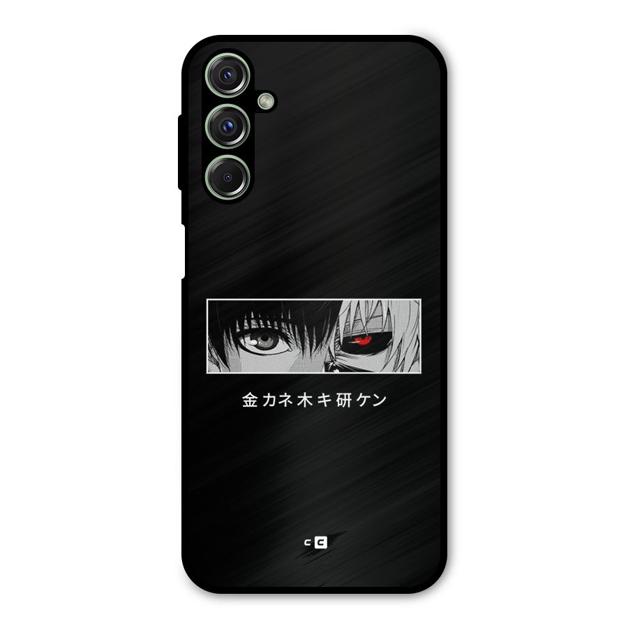 Ken Kaneki Minimalistic Art Metal Back Case for Galaxy M34