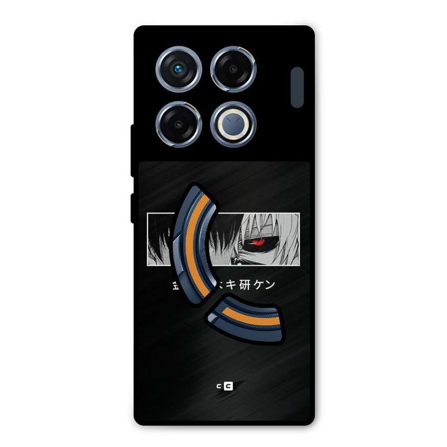 Ken Kaneki Minimalistic Art Metal Back Case for Infinix GT 20 Pro