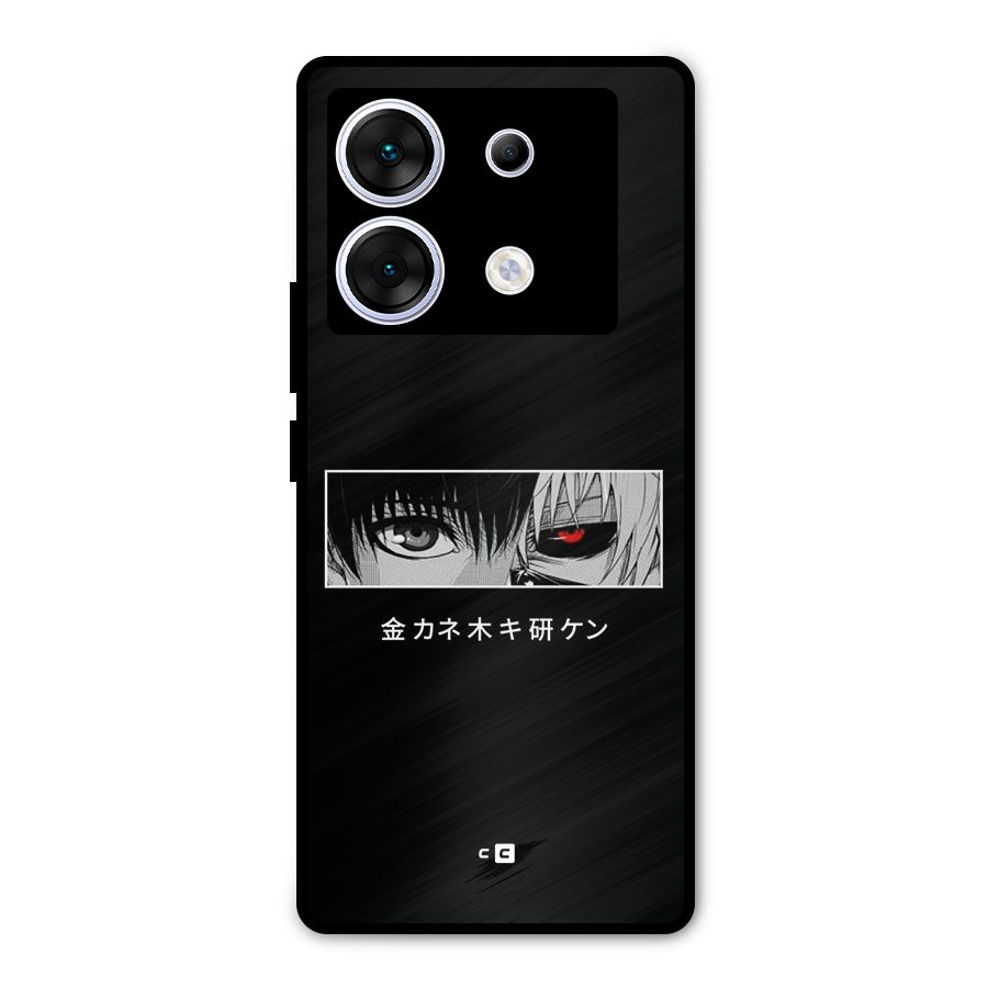Ken Kaneki Minimalistic Art Metal Back Case for Infinix Zero 30 5G