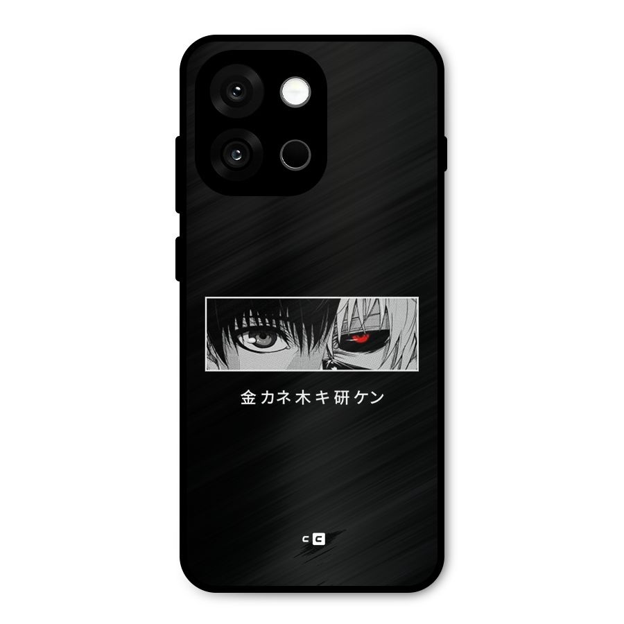 Ken Kaneki Minimalistic Art Metal Back Case for OnePlus 13s
