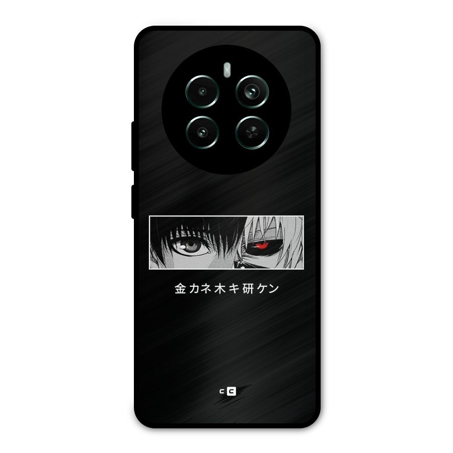 Ken Kaneki Minimalistic Art Metal Back Case for Realme 12 Pro Plus