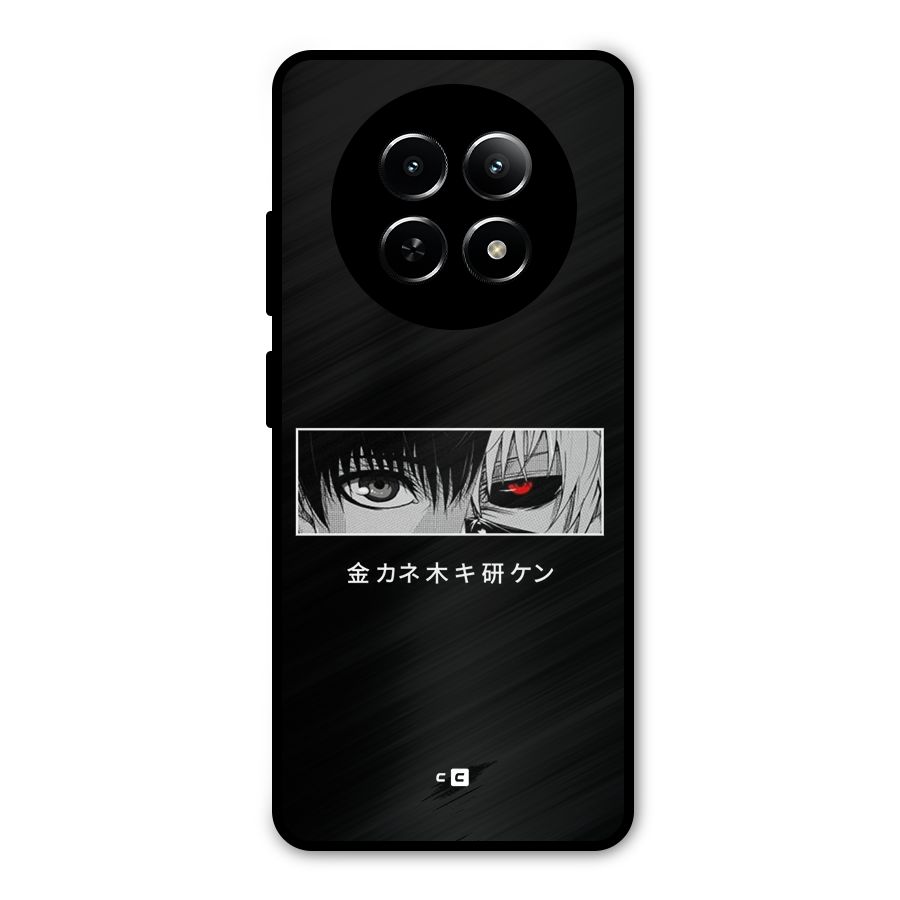 Ken Kaneki Minimalistic Art Metal Back Case for Realme 12x 5G