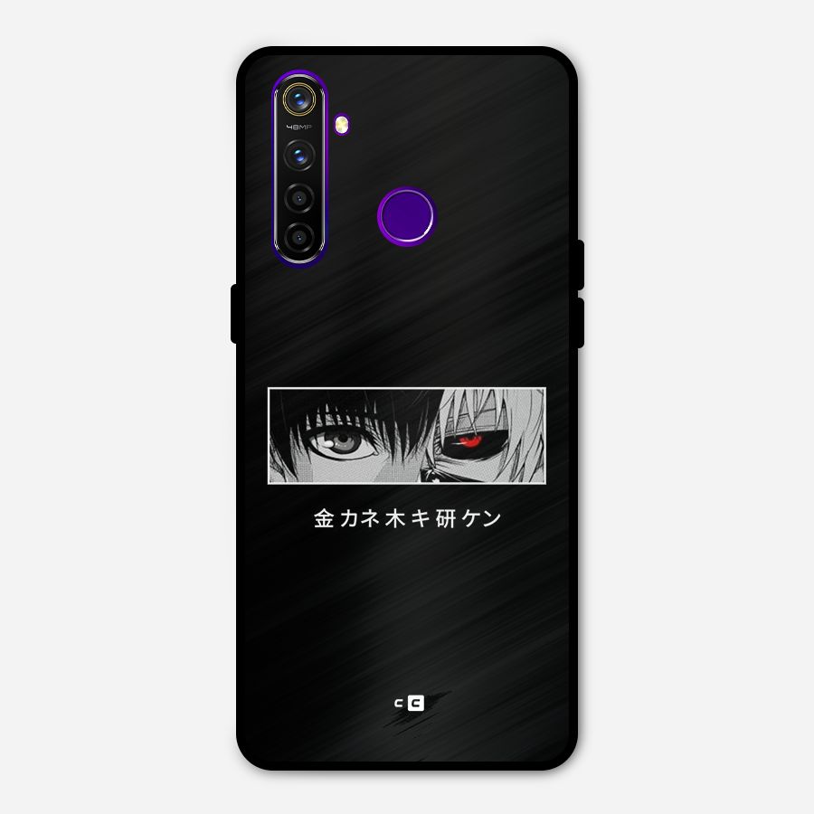 Ken Kaneki Minimalistic Art Metal Back Case for Realme 5 Pro