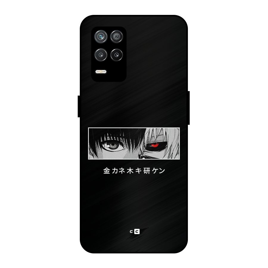Ken Kaneki Minimalistic Art Metal Back Case for Realme 8s 5G